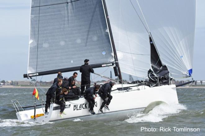 Stuart Sawyer's J/111 Black Dog was the winner on countback - 2016 RORC Vice Admiral's Cup © Rick Tomlinson / RORC